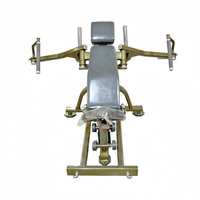 Appareil de musculation professionnel à charge de plaques pour exercices de force : Presse à épaules assise et Machine à Pec Fly inclinée