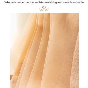 Calcetines de tubo de verano para mujer, <span class=keywords><strong>Cassette</strong></span> de cristal desnudo, ligero, transpirable, de punto, mezcla de algodón antibacteriano antideslizante - Product Image 5