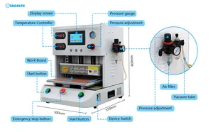 LCD Screen Repair OCA Vacuum Laminator Separator OCA Lamination Machine Mobile Phone Repair Machine Full Set