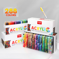 Stylos gel acryliques Bview Guangna 288 couleurs, marqueurs colorés, surligneurs, stylos peinture, marqueur acrylique haute brillance pour travaux manuels DIY