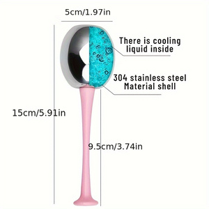 Globes de glace pour le visage en acier inoxydable, cryothérapie, soin du visage, anti-âge, masseur pour le visage et les yeux, outil de soin de la peau, soin de beauté - Product Image 6