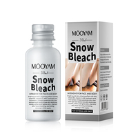 Vente en gros de lotion éclaircissante pour la peau MOOYAM Snow Bleach, atténue les taches brunes, éclaircit instantanément la peau, crème blanchissante pour le corps, OEM