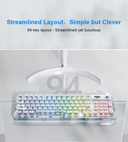 Clavier mécanique AULA F-NB98, 3 modes, bouton multifonctionnel, écran personnalisé, clavier de jeu, rétroéclairage RVB, échange à chaud, cadeaux pour joueurs PC