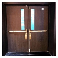 Porte de sécurité coupe-feu en acier inoxydable avec barre de poussée anti-panique CE