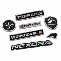 Badges de voiture personnalisés en plastique ABS chromé 3D de haute qualité, autocollants de logo automobile adhésifs 3M pour le style de la carrosserie