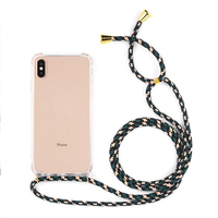 Étui pour iPhone 13 12 avec cordon, chaîne, lanière, collier, étui de transport pour iPhone 12 11 13 Pro Max
