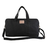 Sac de voyage décontracté en toile 16OZ, sac de sport à double poignée épaissie, couleur unie, sac fourre-tout durable, broderie personnalisée