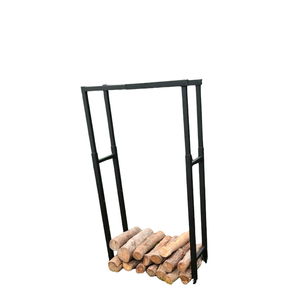 Porta Legna da Ardere a <span class=keywords><strong>Parete</strong></span> Salvaspazio, Scaffale per Legna da Interno, Organizzatore Minimalista in Acciaio per Arredamento Casa - Product Image 5
