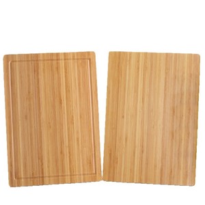 Tabla de cortar de bambú rectangular antideslizante, bloque de madera para cortar verduras y frutas en la cocina - Product Image 4