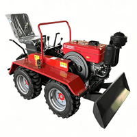 Tractor Diésel Pequeño Multifuncional en Oferta, Maquinaria Agrícola de Cuatro Ruedas