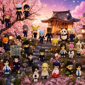 Figurines populaires Manga Mini Anime Chibi Cartoon, figurines de bureau, prix pour machine à griffes, remplissage Gashapon, cadeau promotionnel pour boutique de Bubble Tea - Product Image 1