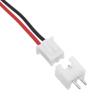 Set Konektor JST XH 2.54 2-Pin dengan Konektor Jantan dan Betina Konduktor Tembaga 16-24AWG