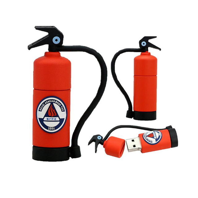 USB Flash Drive 16GB 2GB 4GB 32GB Pendrive New Product for Creative Gift Cartoon PVC Fire Extinguisher USB 2.0 Flash Drive