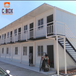 บ้านสำนักงานทรงสี่เหลี่ยมผืนผ้าจากตู้คอนเทนเนอร์ดัดแปลง C Box ดีไซน์ทันสมัย ระบายอากาศได้ดี - Product Image 1