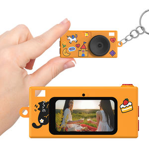 מצלמת מפתח דיגיטלית מיני עם דוגמאות הניתנות להתאמה אישית, בגודל אגודל, וידאו 1080P, תאורת LED, מסך ומצלמה עם מסננים, מתנה - Product Image 1