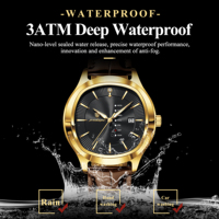 Montres Poedagar 623 Quartz de luxe avec date et jour, bracelet en cuir, montre homme, étanche, lumineuse, cadeau quotidien pour homme