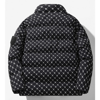 Yingquanz Manteau d'Hiver Homme Personnalisé avec Logo Rembourré Coton Coupe-Vent Noir, Veste pour Hommes Fournisseurs Assurance Commerciale