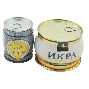 Popular caviar tin container/packaging