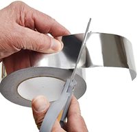 Ruban personnalisé en aluminium pour réfrigérateur, feuille d'argent 65U résistant à la chaleur, ventilation ventilation ventilation