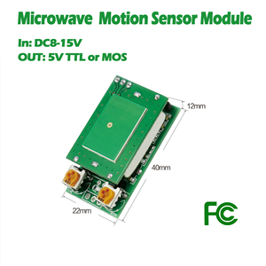 5.8G Microwave Radar Sensing Module 5V/12V Inductive Trigger 2-120s Time Delay 1.5-12M Detection 360 Sensing Smart Control