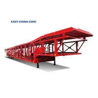 2-3axles Double Deck Auto Car Carrier Semi Truck Trailer pour 6-10 Voitures Transport