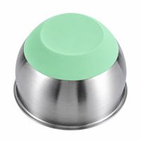 Ensemble de 3 bols à salade écologiques personnalisés pour la cuisine et la pâtisserie, 16/20/24 cm, en acier inoxydable avec couvercle transparent, compatibles lave-vaisselle