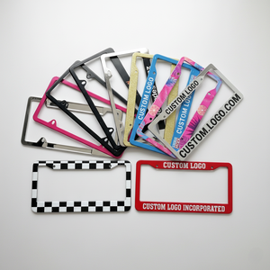 Marco de Matrícula Personalizado Ligero, Estilo Europeo, con Diseño 3D de Anime, Moderno y Elegante - Product Image 1