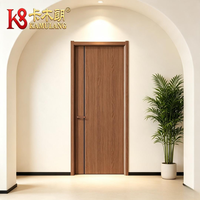 Porte intérieure moderne en bois composite massif, isolation phonique, utilisation intérieure, chambre, hôtel, salle de bain, salle à manger, applications domestiques/commerciales
