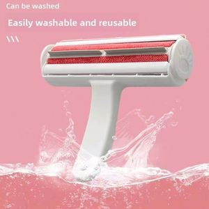 Rouleau anti-poils double action écologique pour chats et chiens, outil manuel en plastique pour le toilettage des animaux, nettoyage facile des literies - Product Image 5