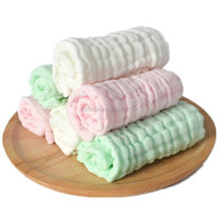 Custom 100% Cotton Baby Muslin Washcloths Small Waffle Face Towel for Newborn Bath Compressed and Disposable
