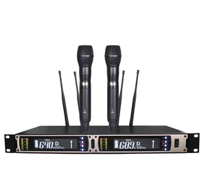 T chuyên nghiệp Dual Channel gốc shur-e viên nang Microphone withtrue đa dạng năng động cầm tay không dây UHF Microphone - Product Image 3