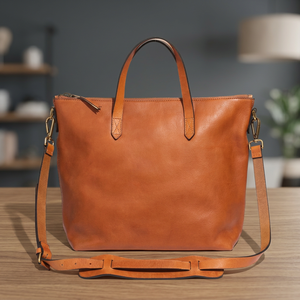 European Style <b>Women's</b> Genuine Leather Clutch Handbag Zipper Closure Lightweight Waterproof Eco-Friendly Anti-Theft - Product Image 3