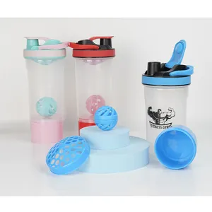 Proteina Shaker Bottiglia di Plastica su Misura per Il Fitness Sport Shaker