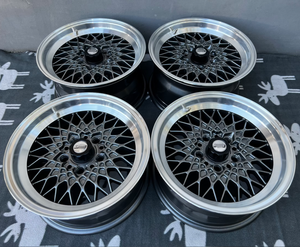 Rines Clásicos de Aleación con Malla Metálica de 17, <span class=keywords><strong>18</strong></span>, 19 y 20 Pulgadas, 5x112, 5x120, Borde Mecanizado en Color Gris Metálico, Estilo <span class=keywords><strong>BBS</strong></span> para <span class=keywords><strong>BMW</strong></span>, Mercedes, VW - Product Image 5