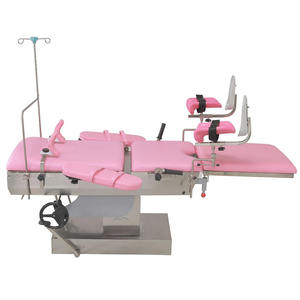 Table d'accouchement hydraulique HC-06A au meilleur prix pour femmes enceintes, lit d'accouchement gynécologique et obstétrical - Product Image 6