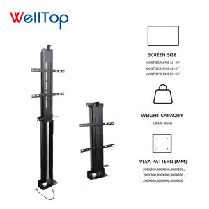 WELLTOP Venda Quente <span class=keywords><strong>TV</strong></span> Lift <span class=keywords><strong>Stand</strong></span> Altura Oculta Motorizado Telescópico Vertical Motor Elétrico Ajustável <span class=keywords><strong>TV</strong></span> Suportes De Montagem - Product Image 3
