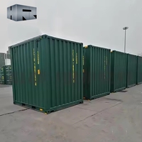 Mini bricolage conteneur d'expédition personnalisé nouvel état petit magasin Garage entrepôt sauna chambres avec porte semi-finie