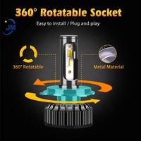 Haute Qualité 12000lm H4 led 3000k 4300k 6000k h11 h8 h9 h16 h3 h1 led tricolore brouillard lampe h7 hb3 hb4 h13 9004 9007 voiture led headlig