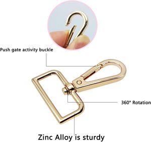 Pcs D Rings For Purse Bag AFUNTA Hardware Purse Heavy Duty Swivel <b>Snap</b> <b>Hooks</b> And Tri Glide Slide Buckles For Bag Making Buckles - Product Image 3