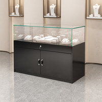 Schmuck-Ausstellungsvitrine Muster-Ausstellungsschrank Museum-Ausstellungsständer Einkaufszentrum Glasvitrine Beweglich
