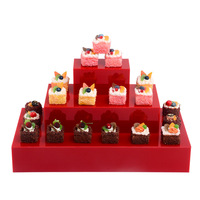 Présentoir en acrylique pour buffet, table de desserts, repas froids, pause thé, support cubique pour centre de table de mariage et de Noël