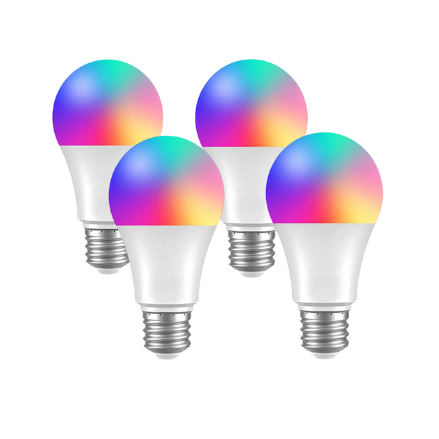 Tuya Wi-Fi Smart LED Bulb 9W Ceiling Light RGB Alexa Google Home Compatible Customizable Smart Home App Control PC Material
