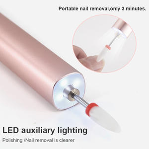 無料サンプル ミニ電動ネイルドリル アクリルネイルポリッシャー マシン プライマーペン ポータブルネイルドリル - Product Image 2