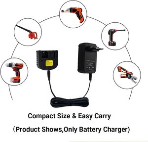<span class=keywords><strong>Chargeur</strong></span> de remplacement 90556254-01 Compatible avec la <span class=keywords><strong>batterie</strong></span> <span class=keywords><strong>Black</strong></span> & <span class=keywords><strong>Decker</strong></span> 9.6V 12V 14.4V <span class=keywords><strong>18V</strong></span> Nicad Nimh HPB18-OPE HPB18 HPB14 HPB12 - Product Image 6