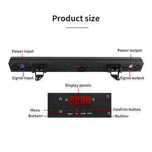 18x18w <b>Point</b> or Full Control Strip Pixel Bar <b>Light</b> Rgbwa+Uv 6in1 DMX512 LED Wall Washer <b>Light</b> for Indoor Use - Product Image 4