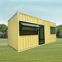 Quiosco de Lujo Moderno Plegable con Estructura de Acero Ligero, Contenedor Comercial Móvil para Escuelas, Hoteles, Mercados, Áreas Turísticas y Tiendas Móviles