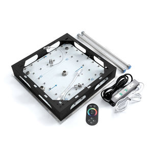 Pommeau de <span class=keywords><strong>douche</strong></span> carré avec lumière LED, salle de bain, luxe, pluie, poli, avec télécommande, 16 pouces - Product Image 6