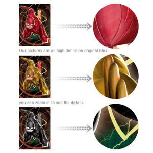 Venta al por mayor personalizado 3D lenticular Flip Cambio <span class=keywords><strong>de</strong></span> movimiento carteles <span class=keywords><strong>de</strong></span> superhéroe Marvel los Vengadores flash lenticular cartel 3D imágenes - Product Image 3