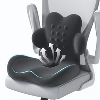 Coussin de siège ergonomique en mousse à mémoire de forme en forme de L pour chaise de bureau, idéal pour soulager le coccyx - Offre spéciale