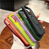   Étui de chargement sans fil magnétique Candy Matte pour iPhone 16 15 14Plus 12 13 16Pro Max, coque arrière antichoc